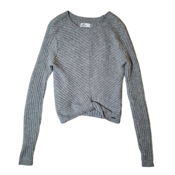 Hollister Women’s Ribbed Knit Sweater – Gray – Size XS (Extra Small) - Picture 7 of 11